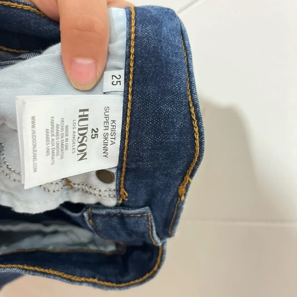 Hudson Krista Ankle Super Skinny Blue Size 25